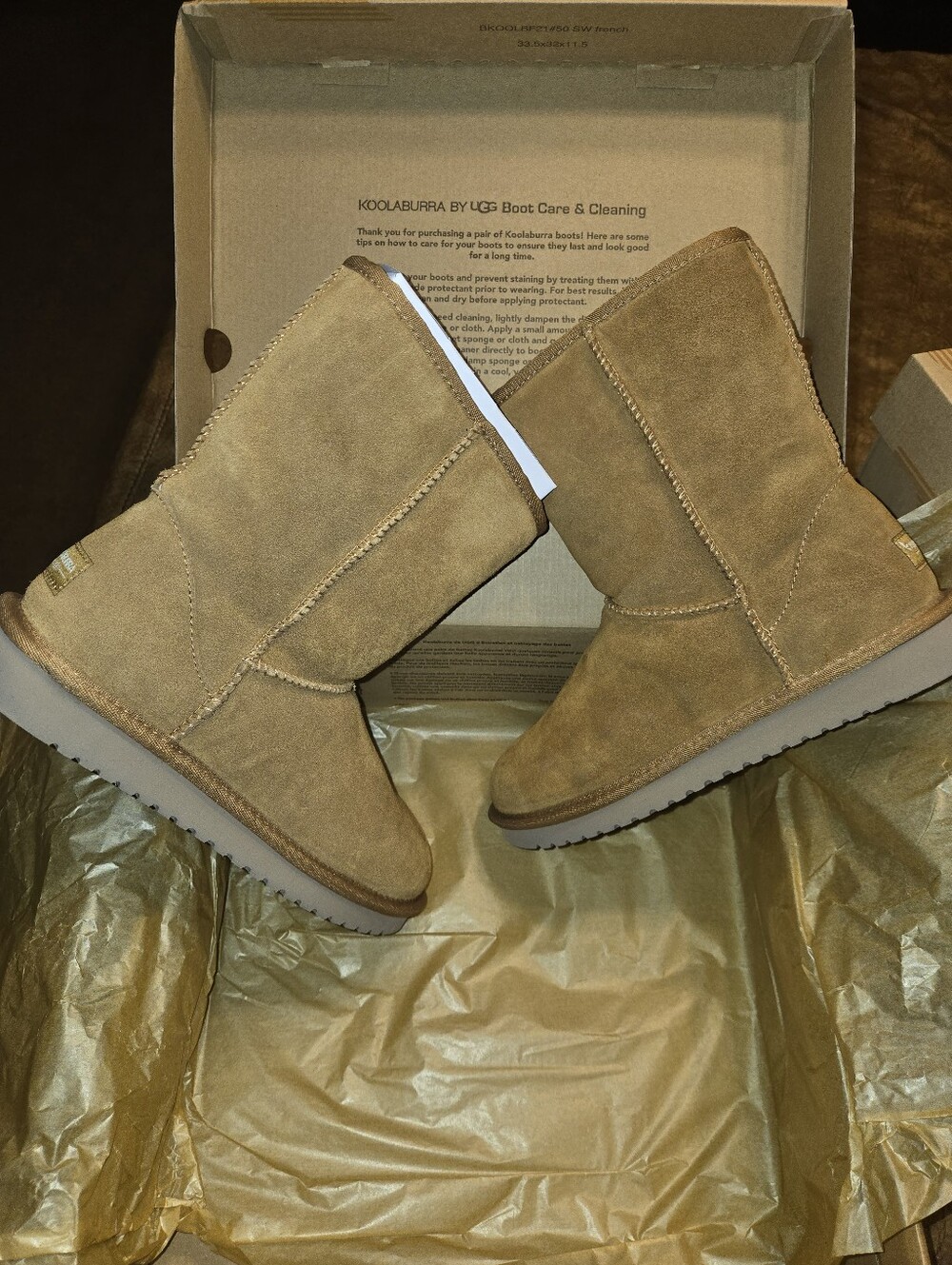Koolaburra Suede Boots - Tan NEW IN BOX